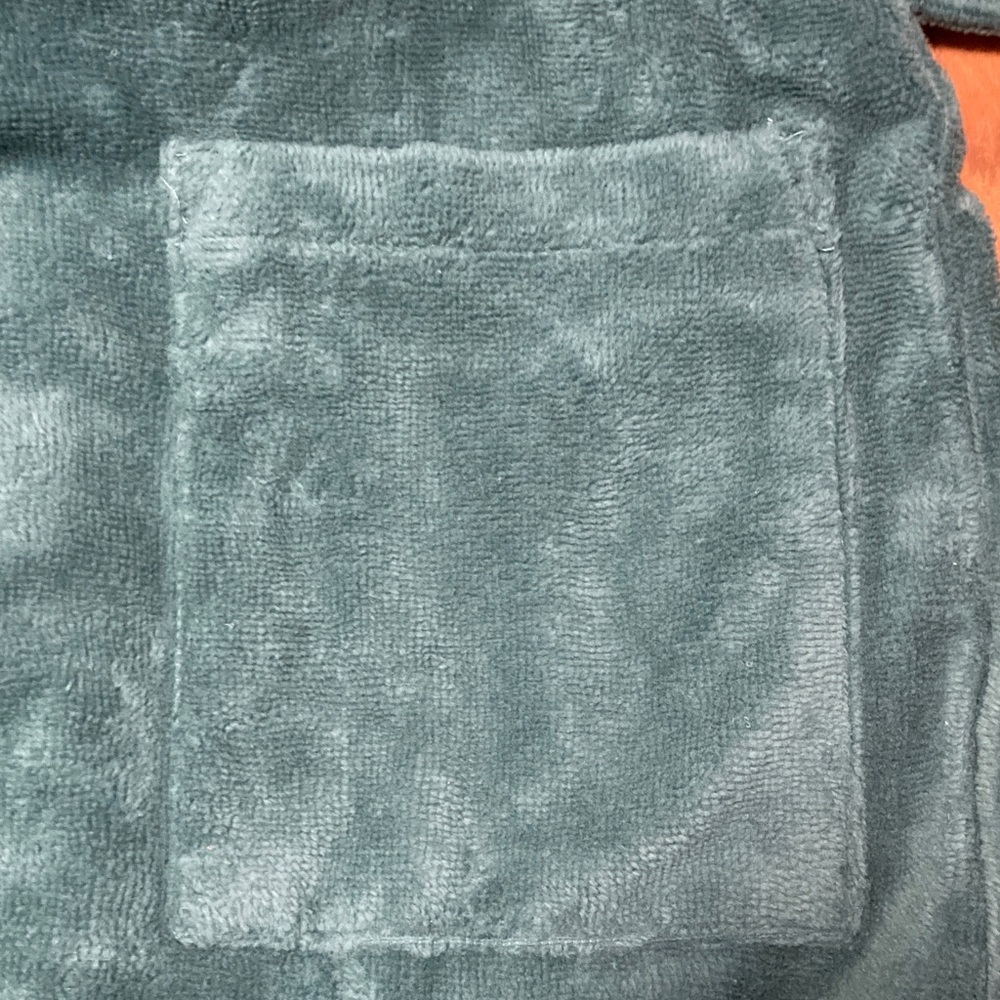 L.L. Bean Teal Terry Cloth Robe Women’s Medium - Picture 5 of 6